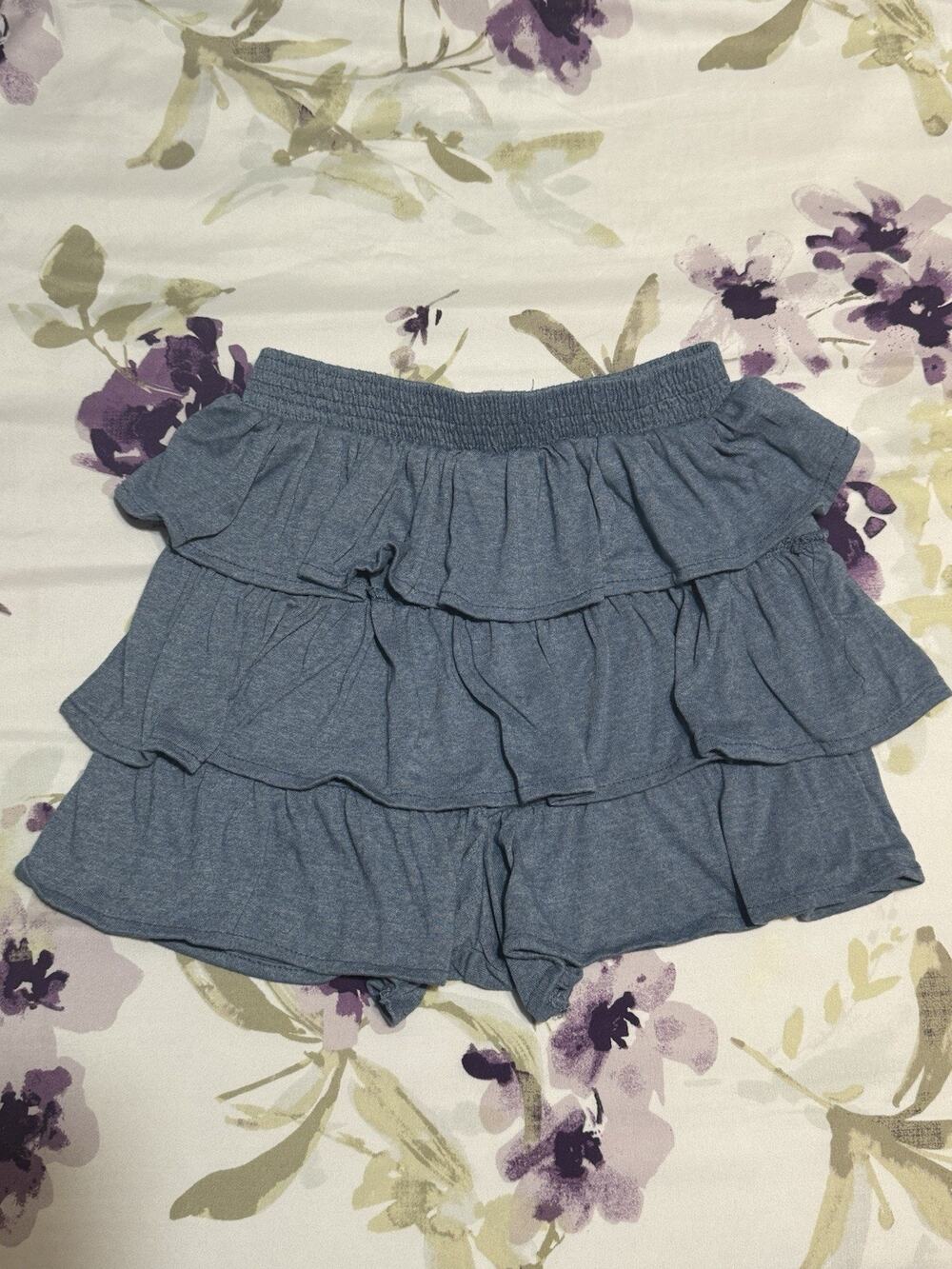 Little Girls Blue Skort Size 10 Skirt Shorts Freestyle Kids